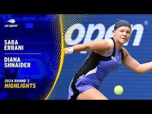 Vidéo: Les meilleurs moments du match Shnaider vs Errani au 3ème tour de l&rsquo;US Open.