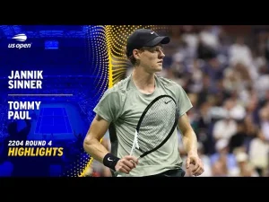 Vidéo: Moments forts de Sinner contre Paul dans les huitièmes de finale de l&rsquo;US Open.