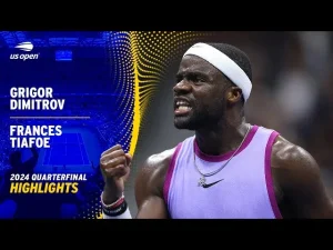 Vidéo: Moments forts du match Tiafoe vs Dimitrov en quarts de finale de l&rsquo;US Open.