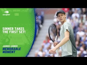 Vidéo: Regardez le point décisif | Sinner remporte le 1er set contre Fritz en finale de l&rsquo;US Open 2024