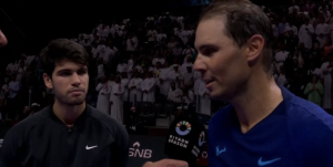 6 Kings Slam > Nadal, après sa défaite contre Alcaraz : « C&rsquo;était une bonne performance mais ce n&rsquo;était pas suffisant face à un animal comme lui »