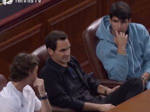 ATP – Shanghai, Vidéos > Becker : « J&rsquo;adorerais être la mouche sur le mur et écouter l&rsquo;échange entre Federer et Alcaraz pendant qu&rsquo;ils regardent la finale Djokovic-Sinner »