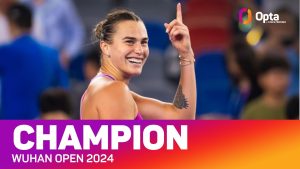 Aryna Sabalenka titrée à Wuhan n&rsquo;est plus qu&rsquo;à quelques points de Swiatek