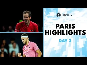 Vidéo: Cazaux contre Shelton, Draper contre Fritz, Popyrin contre Medvedev, Zverev et Dimitrov, temps forts de la 3ème journée à Paris-Bercy.