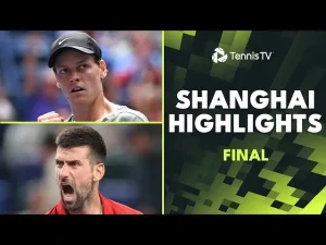 Vidéo: Moments forts du match Sinner contre Djokovic en finale à Shanghai