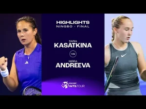 Vidéo: Temps forts du match Kasatkina vs Andreeva en finale à Ningbo