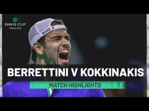 Faits saillants du match Berrettini contre Kokkinakis, Italie contre Australie, Coupe Davis 2024