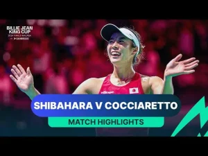 Faits saillants du match Shibahara contre Cocciaretto, Japon contre Italie, Coupe Billie Jean King 2024