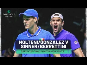 Moments forts de Sinner & Berrettini contre Molteni & Gonzalez, Italie contre Argentine, Coupe Davis 2024