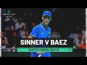 Moments forts de Sinner contre Baez, Italie contre Argentine, Coupe Davis 2024