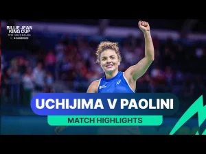 Points marquants du match Paolini contre Uchijima, Japon contre Italie, Coupe Billie Jean King 2024