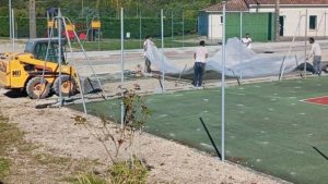 Rénovation des courts de tennis
