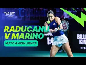 Temps forts du match Raducanu contre Marino, Grande-Bretagne contre Canada, Billie Jean King Cup 2024
