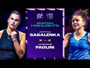 Temps forts du match Sabalenka contre Paolini en phase de groupes des WTA Finals