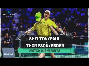 Temps forts du match Shelton/Paul contre Ebden/Thompson, États-Unis contre Australie, Coupe Davis 2024