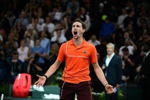 Ugo Humbert savoure sa qualification en finale du Rolex Paris Masters (Tennis)
