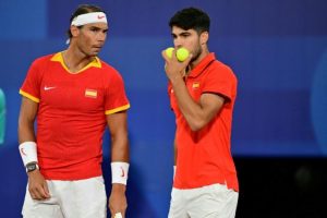 Un set d’entraînement de haute intensité entre Nadal et Alcaraz