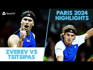 Vidéo: Moments forts du match Zverev contre Tsitsipas en quart de finale à Paris-Bercy