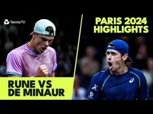 Vidéo: Temps forts de Rune contre De Minaur en quart de finale à Paris-Bercy
