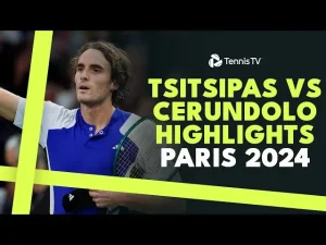 Vidéo: Temps forts de Tsitsipas contre Cerundolo lors des huitièmes de finale à Paris-Bercy