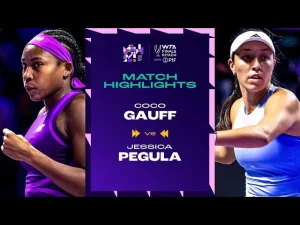 Vidéo: Temps forts du match Gauff contre Pegula en phase de groupes des Finales WTA