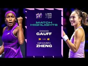 Vidéo: Temps forts du match Gauff contre Zheng en finale des WTA Finals