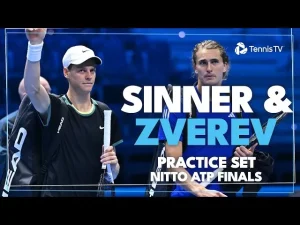 Vidéo: Watch practice set between Sinner and Zverev in Turin ahead of the ATP Finals (Masters)