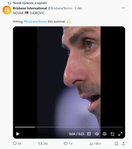 Djokovic débutera à Brisbane | TennisLeader.fr