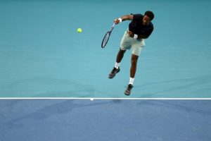 Monfils en belle forme à l’entraînement à Brisbane