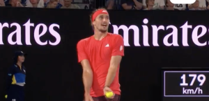 ATP, Vidéos > Alexander Zverev à Novak Djokovic en plein match : « C&rsquo;est le gars qui a gagné 24 Grands Chelems qui me dit ça ! »