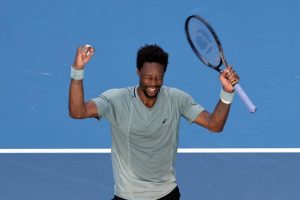Gaël Monfils, qualifié en 8es de l&rsquo;Open d&rsquo;Australie à 38 ans