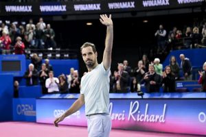 Richard Gasquet après son ultime match à Montpellier