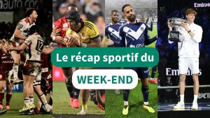 Vidéo. Le récap’ sportif du week-end : La Rochelle et l’UBB battus, la belle série des Girondins, Sinner titré…