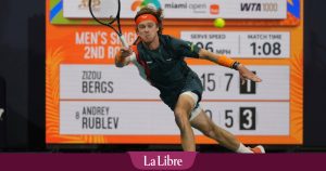 ATP Miami: le Belge Zizou Bergs victorieux face à un membre du Top 10, « une journée pleine d&rsquo;émotions »