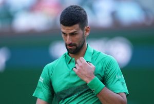 Djokovic victime d’un problème à l’œil droit avant sa finale contre Mensik
