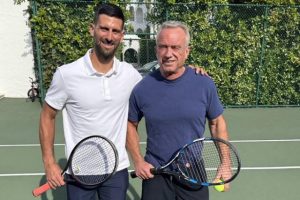 Novak Djokovic s&rsquo;affiche avec le sulfureux ministre de la Santé américain Robert Kennedy Jr