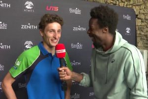 Ugo Humbert, interviewé par son adversaire du jour Gaël Monfils à l&rsquo;UTS : « Je me suis régalé à Nîmes ! »