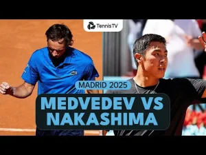 Vidéo: Daniil Medvedev contre Brandon Nakashima | Madrid 2025
