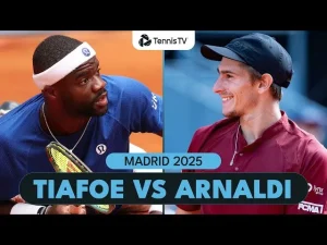 Vidéo: Frances Tiafoe contre Matteo Arnaldi pour une place en quarts de finale | Madrid 2025 résumé
