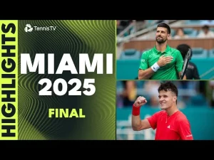Vidéo: Novak Djokovic contre Jakub Mensik pour le titre | Résumé de la finale de Miami 2025