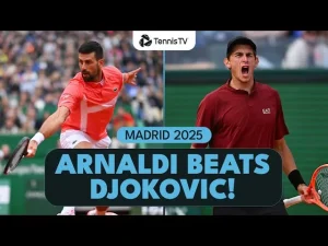 Vidéo: Novak Djokovic vs Matteo Arnaldi Résumé du match ! | Madrid 2025