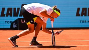 la photo de Zverev qui prouve que la technologie n&rsquo;est pas toujours fiable sur terre battue