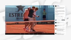 la très belle image de Müller qui vient au secours de Goffin, blessé