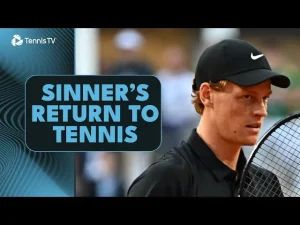 Jannik Sinner joue son premier match en 3 mois