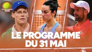 Sinner, Djokovic, duel 100% français… le programme du samedi 31 mai 2025