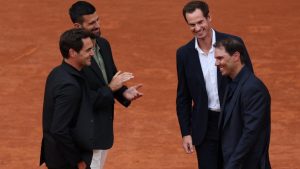 VIDÉO. Roland-Garros : « Ce n’est plus le Big 4, c’est le big 5 ! » Les belles images du fils de Rafael Nadal avec Federer, Djokovic et Murray