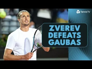 Vidéo: Alexander Zverev poursuit sa défense du titre face à Vilius Gaubas | Rome 2025