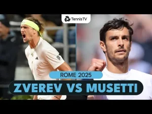 Vidéo: Alexander Zverev vs Lorenzo Musetti ???? | Rome 2025 highlights