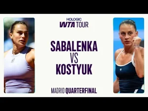 Vidéo: Aryna Sabalenka contre Marta Kostyuk | Résumé 2025 Madrid