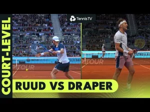 Vidéo: Casper Ruud contre Jack Draper : meilleurs moments au niveau du court | Finale Madrid 2025